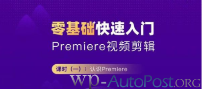 【引流脚本网挣营销站】%title插图%num Premiere2020 零基础快速入门教程 PR影音剪辑课