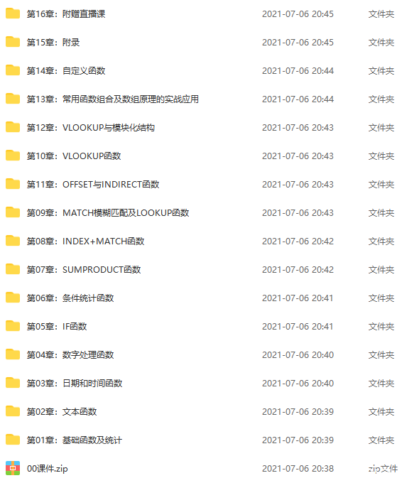 白话excel函数100例