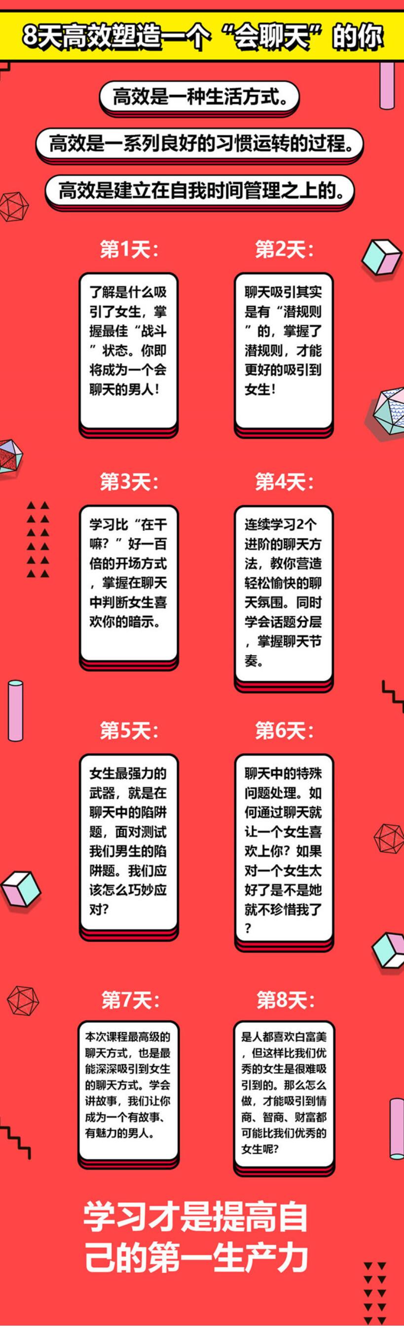 晨哥聊天急训班《8小时,让你成为一个会聊天的男人!》