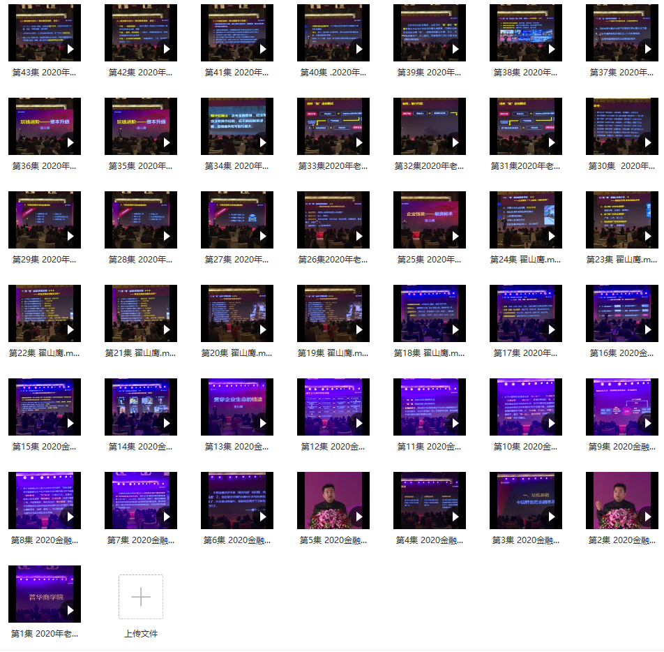 翟山鹰《金融课总裁班》43集视频