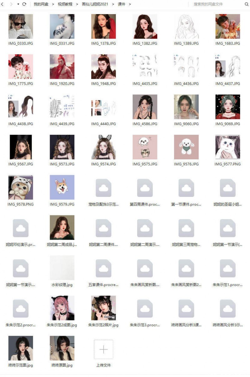 画仙儿妮妮ipad插画课2021年1月