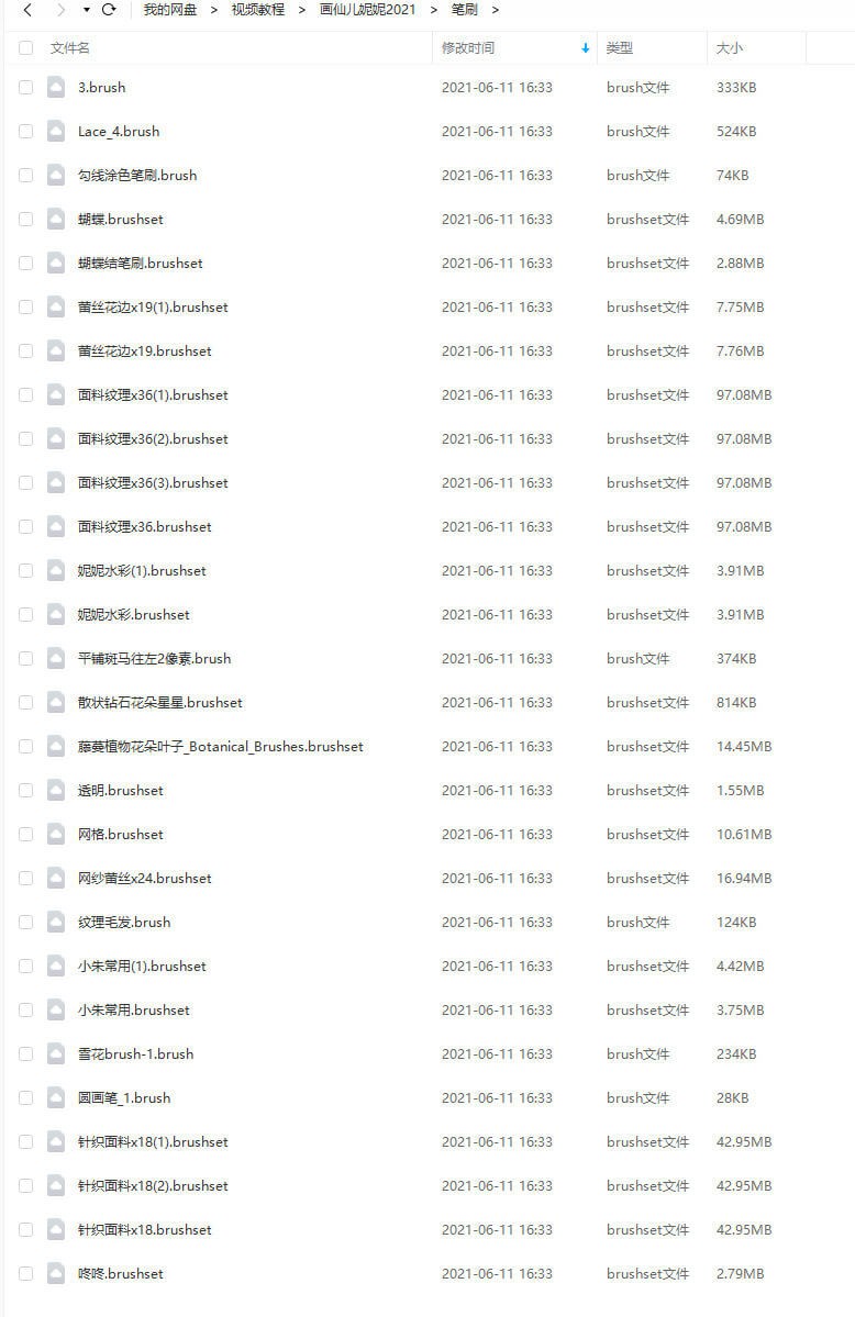 画仙儿妮妮ipad插画课2021年1月