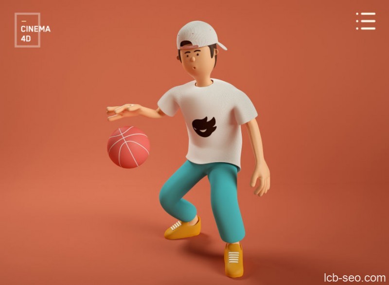 白无常C4D人物ip角色绑定动画教程