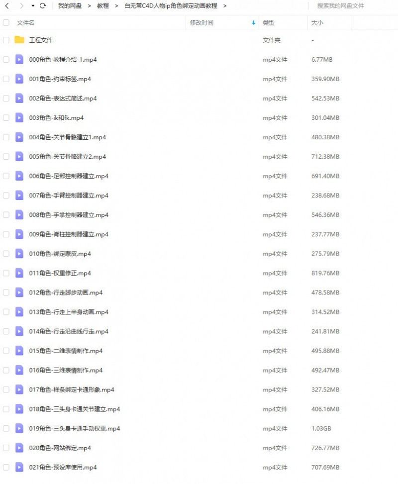 白无常C4D人物ip角色绑定动画教程