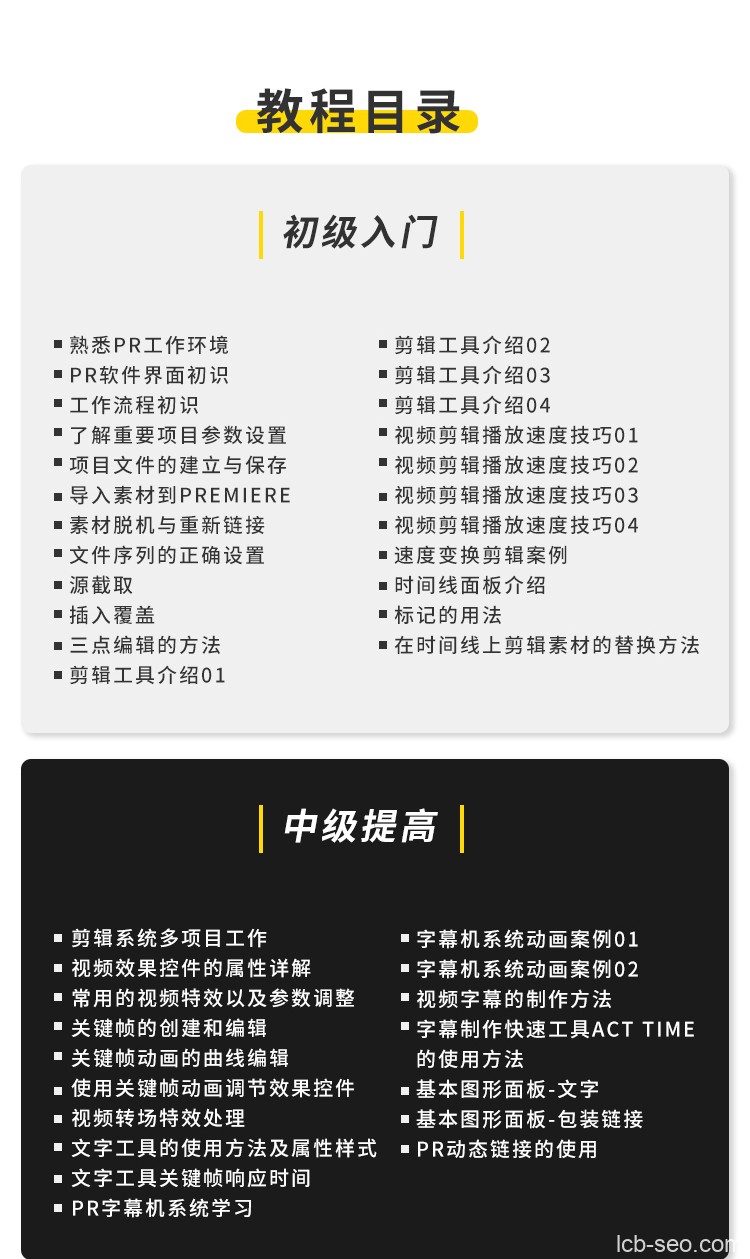 PR零基础视频教程下载_Premiere2020影视后期剪辑调色自学教程