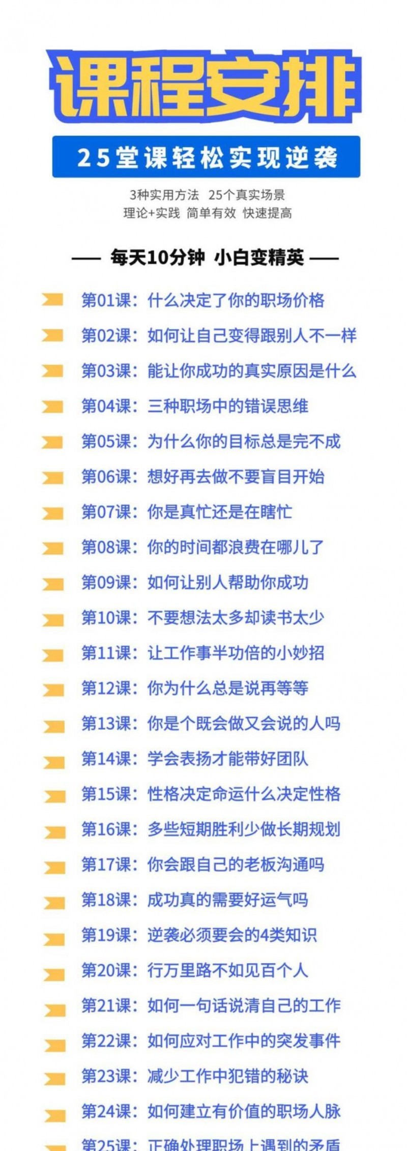 职场逆袭25计 月薪3千到年薪百万课