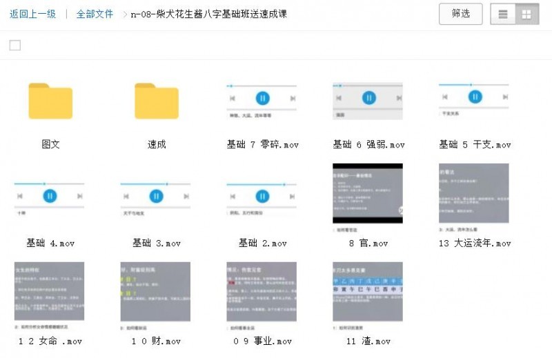柴犬花生酱八字基础班（送速成课）