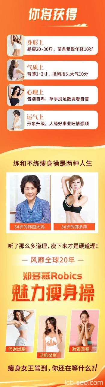 瘦身女王郑多燕全程带练:32天 Robics,魅力瘦身操 瘦身女王郑多燕全程带练:32天 Robics,魅力瘦身操