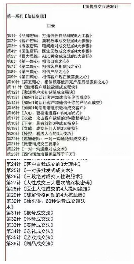 销售成交兵法36计电子书