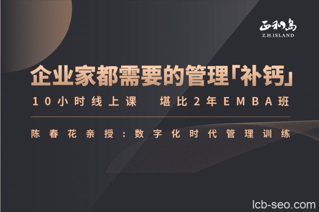 陈春花中国企业数字化转型必修课