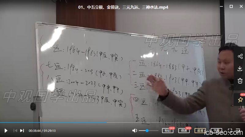 王进武三僚杨公风水传承高级研修班教程