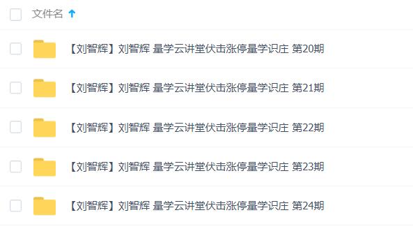 刘智辉量学云讲堂合集（3~26期）