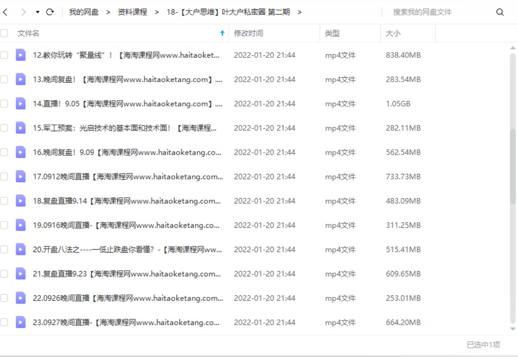 【大户思维】叶大户私密圈训练营第二期