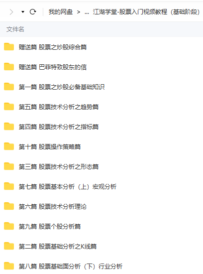 股票指标视频教程基础阶段+进阶阶段【江湖学堂】