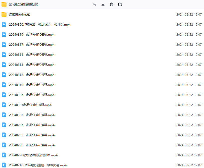 红师论缠2024年1-3月红师缠论直播视频第七期（含缠论基础课）