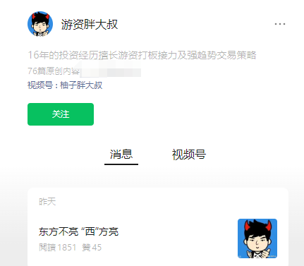 公众号游资胖大叔绝密课程30天速成班课程-每日复盘视频