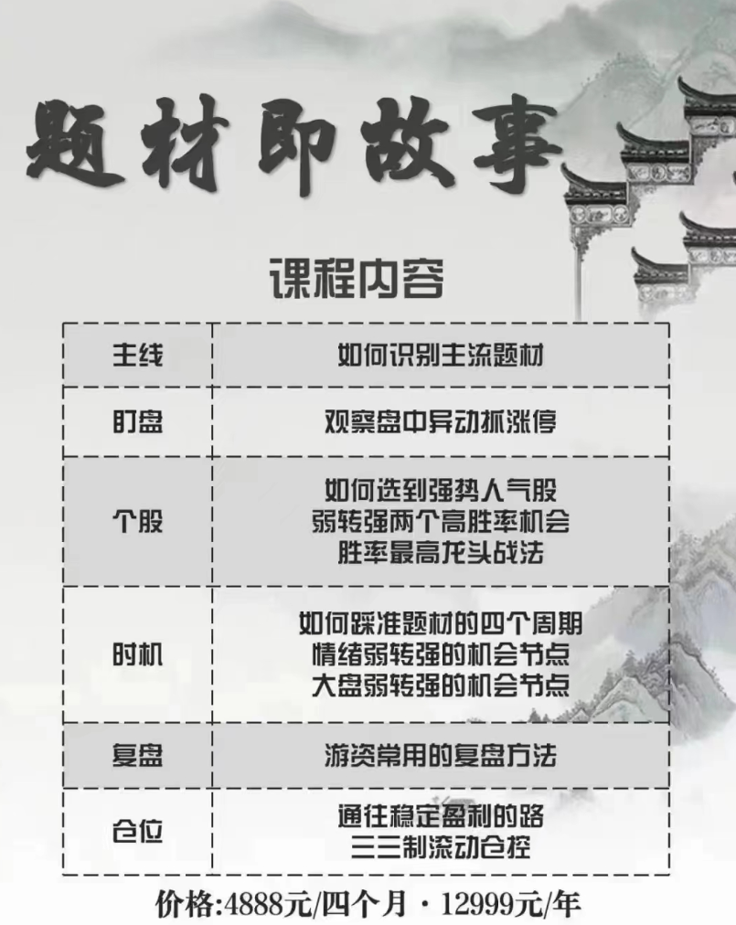 游资混江龙2024年7月第二期龙哥训练营课程