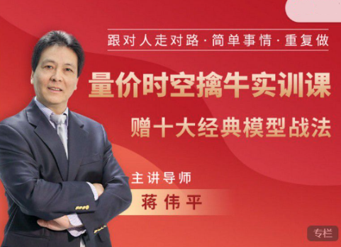 蒋伟平:量价时空擒牛实训课(赠模型战法)