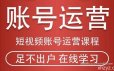 短视频账号运营课程：从话术到短视频运营再到直播带货全流程，新人快速入门