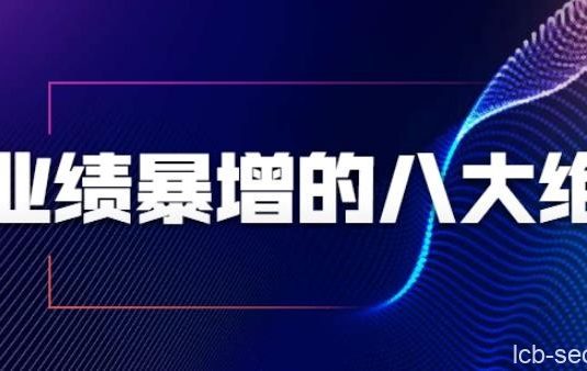 张金洋业绩暴增的八大绝招