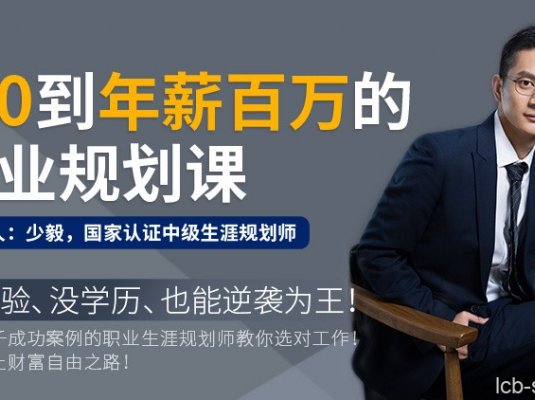 少毅《从零到年薪百万的职业规划课》