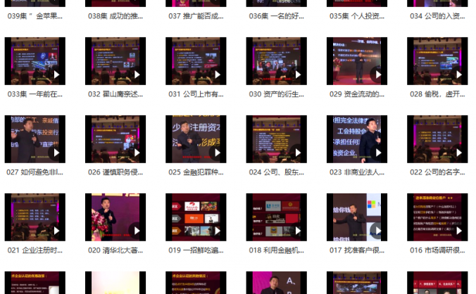 翟山鹰《金融“钱”途-老板赚钱必修课途》51集