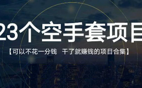 23个空手套项目大合集