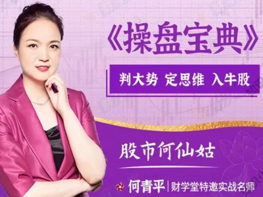 何青平老师操盘宝典牛股视频课程-财学堂股市何仙姑