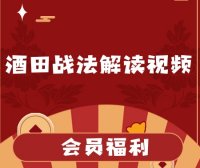 量学姚工-酒田战法解读视频课程【完结】