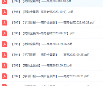 高亮老师高阶日报(更新中)