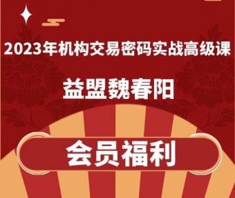益盟魏春阳2023年机构交易密码实战高级课(更新中)