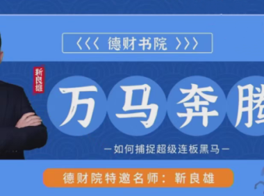 靳良雄《万马奔腾》小班课+指标+日报(更新中)