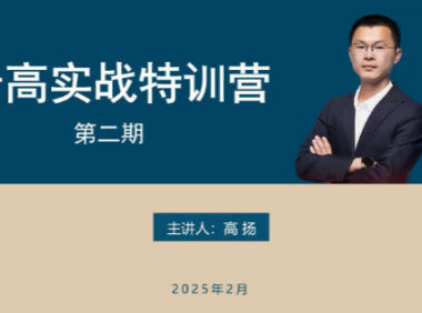 高扬线下课第二期2025老高博弈实战课培训资料