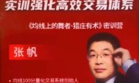 张帆《均线上的舞者猎庄有术密训营》188集视频课程