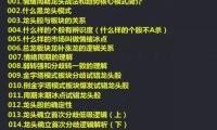 龙头战法龙头狙击手情绪周期龙头战法和趋势核心22课视频