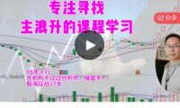 龙俊找主升浪的方法课程学习