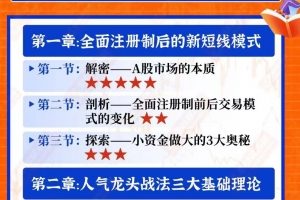 爱财社陈范人气龙头战法系统课